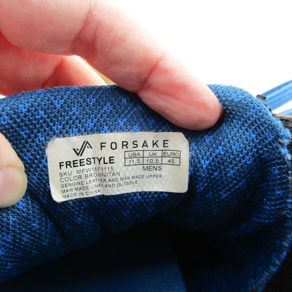 Forsake Freestyle Mid Brown Tan Suede Hiking Boot Men’s 11.5 Outdoor - Picture 3 of 8